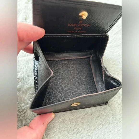 Louis Vuitton Black Box Epi Noir Boite Coin Wallet Square Box Coin Purse - Picture 6 of 12